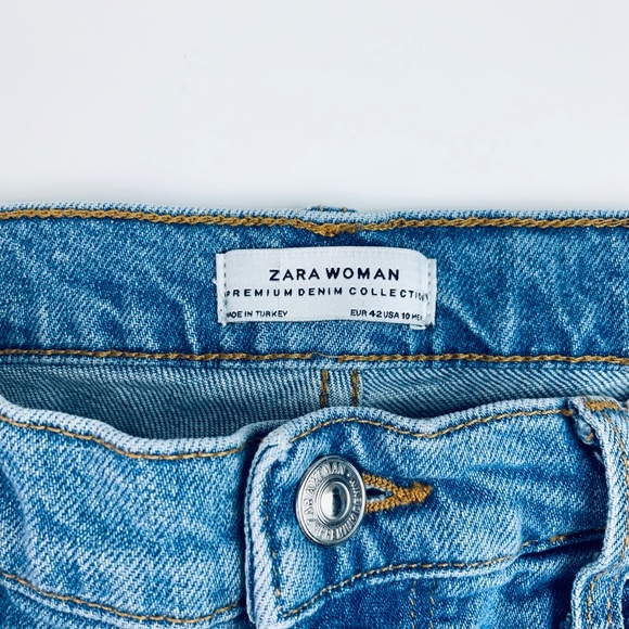 Zara  Premium Denim Collection Embroidered Jeans - Picture 4 of 6